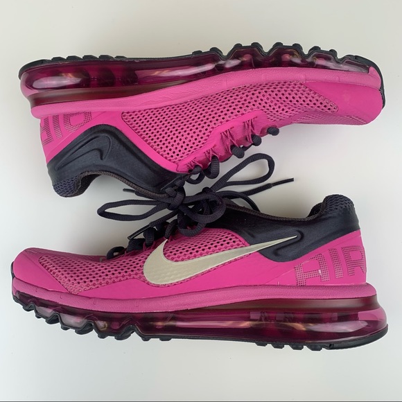 Nike Air Max Women's Running Shoes Size 9 Pink Black 555363-603 - Picture 4 of 12